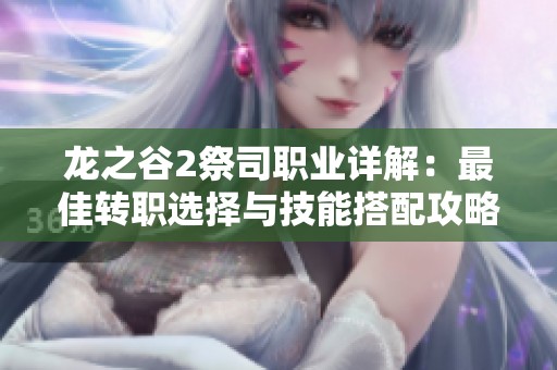 龙之谷2祭司职业详解：最佳转职选择与技能搭配攻略分享