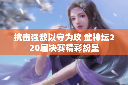 抗击强敌以守为攻 武神坛220届决赛精彩纷呈