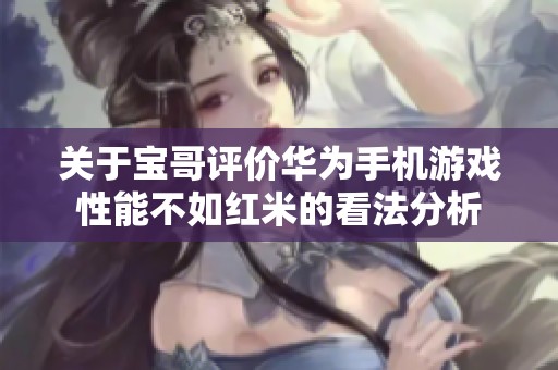 关于宝哥评价华为手机游戏性能不如红米的看法分析