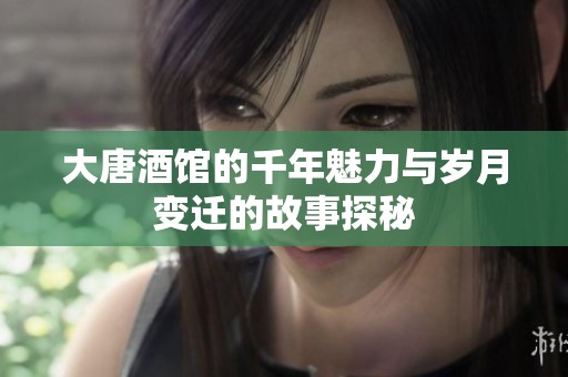 大唐酒馆的千年魅力与岁月变迁的故事探秘