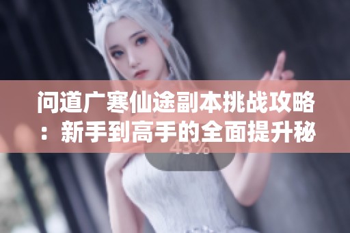 问道广寒仙途副本挑战攻略：新手到高手的全面提升秘籍