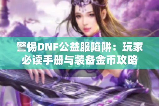 警惕DNF公益服陷阱：玩家必读手册与装备金币攻略