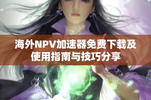 海外NPV加速器免费下载及使用指南与技巧分享