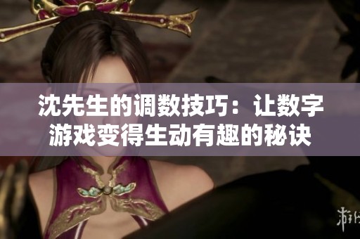 沈先生的调数技巧：让数字游戏变得生动有趣的秘诀