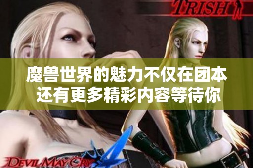 魔兽世界的魅力不仅在团本 还有更多精彩内容等待你去发现