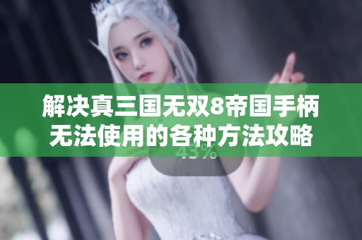 解决真三国无双8帝国手柄无法使用的各种方法攻略