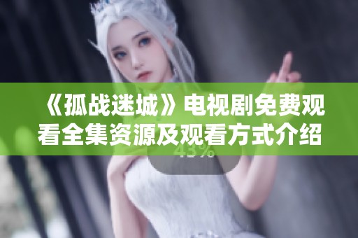 《孤战迷城》电视剧免费观看全集资源及观看方式介绍
