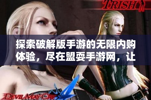 探索破解版手游的无限内购体验，尽在盟耍手游网，让你畅享游戏乐趣无极限