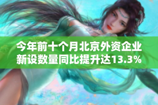今年前十个月北京外资企业新设数量同比提升达13.3% 发展势头持续向好