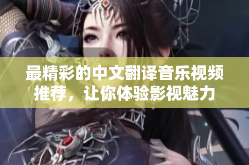 最精彩的中文翻译音乐视频推荐，让你体验影视魅力