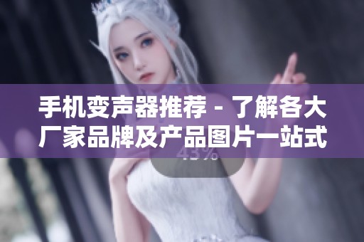 手机变声器推荐 - 了解各大厂家品牌及产品图片一站式信息汇总
