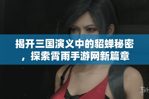 揭开三国演义中的貂蝉秘密，探索霄雨手游网新篇章