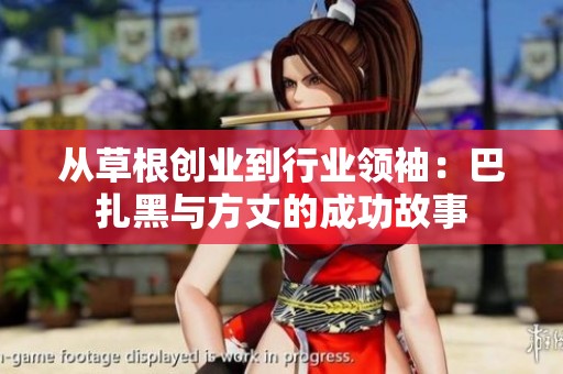 从草根创业到行业领袖：巴扎黑与方丈的成功故事